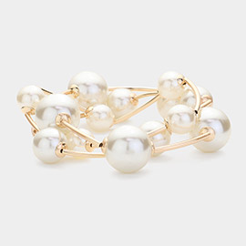 3PCS - Pearl Stretch Multi Layered Bracelets