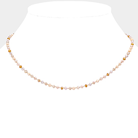 Faceted Beaded Necklace