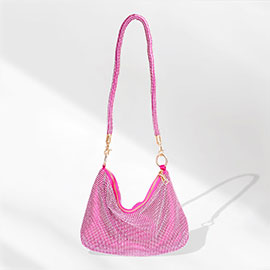 Bling Mesh Soft Evening Shoulder Bag / Crossbody Bag