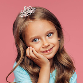 Rhinestone Pave Mini Tiara