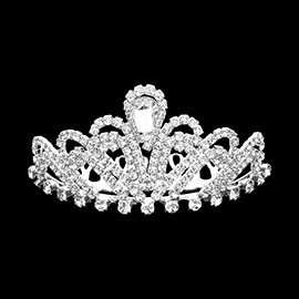 Teardrop Stone Accented Princess Mini Tiara