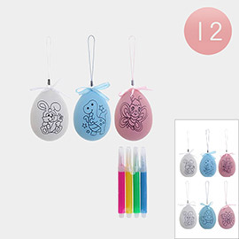 12 SET OF 3 - Easter Egg Paint Set