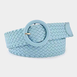 Braided Faux Leather Belt