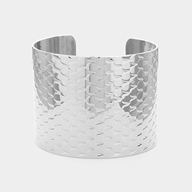 Textured Metal Cuff Bracelet