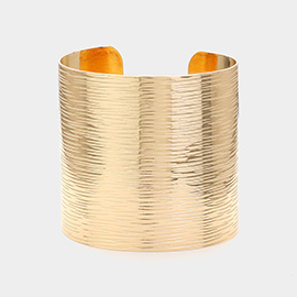 Textured Metal Cuff Bracelet