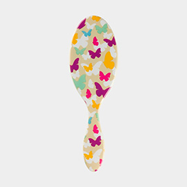 Butterfly Print WET-N-DRY Detangling Hair Brush