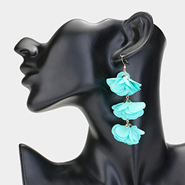 Flower Petal Link Dropdown Earrings