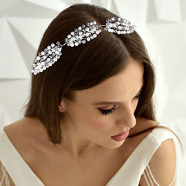 Pearl Embellished Vine Wrap Headpiece