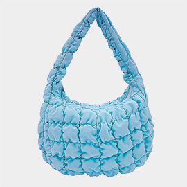 Quilted Puffer Tote / Shoulder Bag Cloud Bag