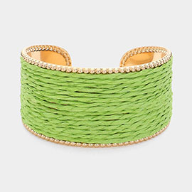 Raffia Cuff Bracelet