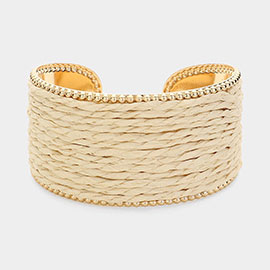 Raffia Cuff Bracelet