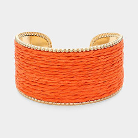 Raffia Cuff Bracelet