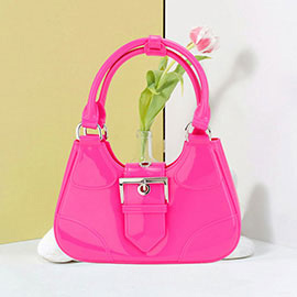 Buckle Pointed Jelly Shoulder Bag / Hand Bag