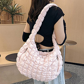 Quilted Puffer Shoulder / Crossbody Bag Cloud Bag