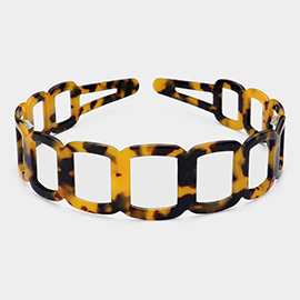 Celluloid Acetate Open Link Headband