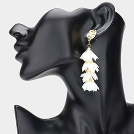 Flower Petal Link Dropdown Earrings