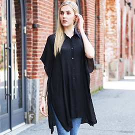 Oversized Short Sleeves Shirt