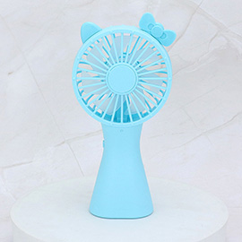 Cat Ear Pointed USB Charge Mini Hand Held Fan