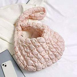 Quilted Puffer Tote / Shoulder Bag Cloud Bag