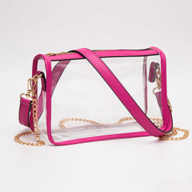 Clear Rectangle Crossbody Bag