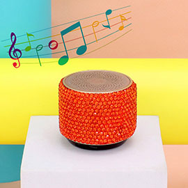 Mini Portable Bling Studded Wireless Speaker