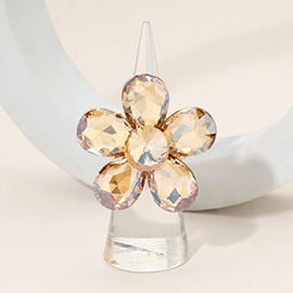 Flower Stone Cluster Stretch Ring