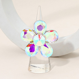 Flower Stone Cluster Stretch Ring