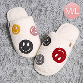 Happy Face Pattern Soft Home Indoor Floor Slippers