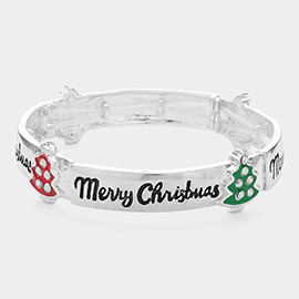 Merry Christmas Message Stretch Bracelet