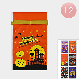 12PCS - Halloween Drawstring Gift Bags