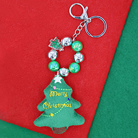 Christmas Tree Plush Doll Charm Key Chain