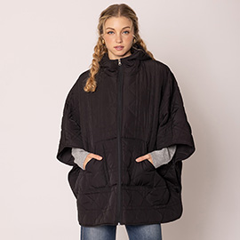 Puffer Cape Poncho