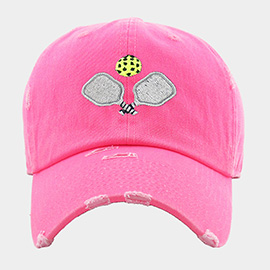 Pickleball Paddle Ball Vintage Baseball Cap