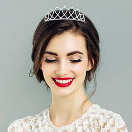 Rhinestone Paved Princess Tiara