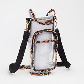 Transparent Tumbler Carrier Holder Crossbody Bag