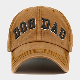 Dog Dad Message Vintage Baseball Cap