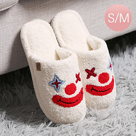 Clown Face Print Soft Home Indoor Floor Slippers