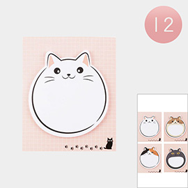 12PCS - Cute Cat Sticky Memo Note Sets