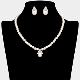 Pearl Pendant Pointed Necklace