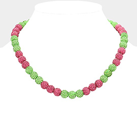 Shamballa Ball Beaded Necklace