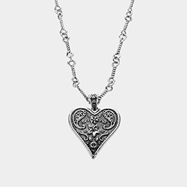 Zodiac Heart Pendant Necklace