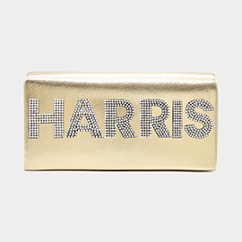 HARRIS Bling Studded Metallic Clutch Bag / Evening Crossbody Bag