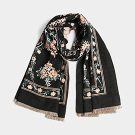 Paisley Floral Oblong Scarf