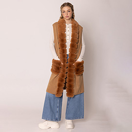 Faux Fur Long Vest