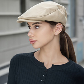 Solid Color Beret Hat