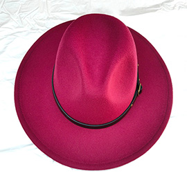 Belt Band Pointed Fedora Hat