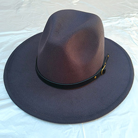 Belt Band Pointed Fedora Hat