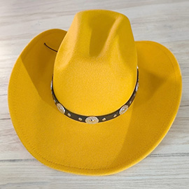 Western Style Belt Pointed Cowboy Fedora Hat