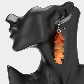 Matte Petal Dropdown Earrings