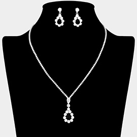 CZ Stone Embellished Necklace